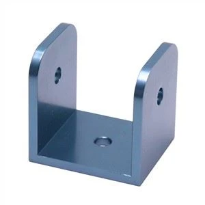 Anodized Blue 6061 Aluminium Brackets
